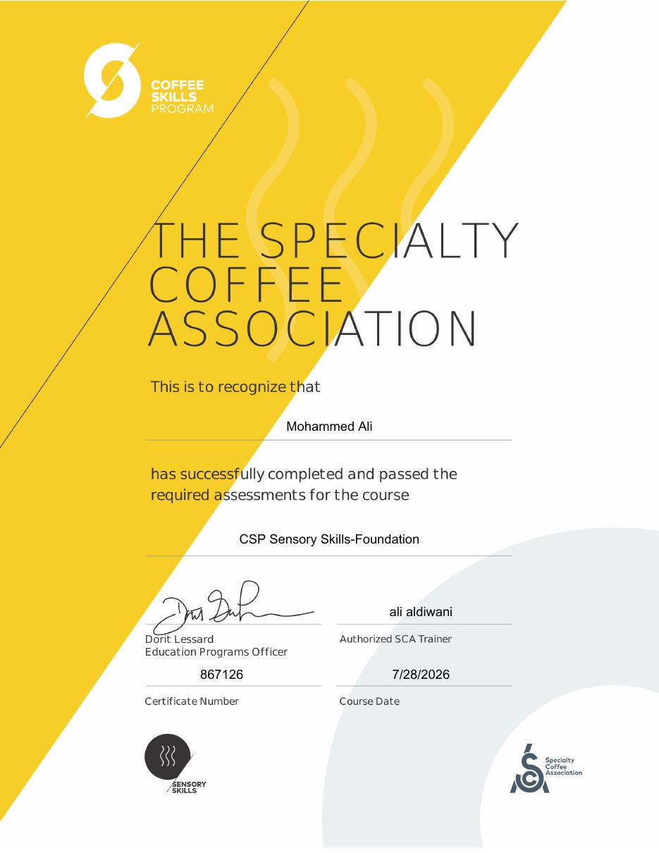 SCA Certificates 11