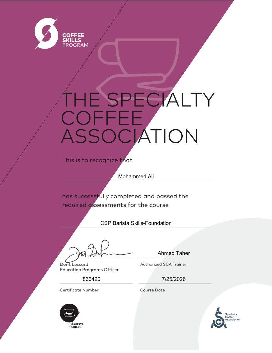 SCA Certificates 7