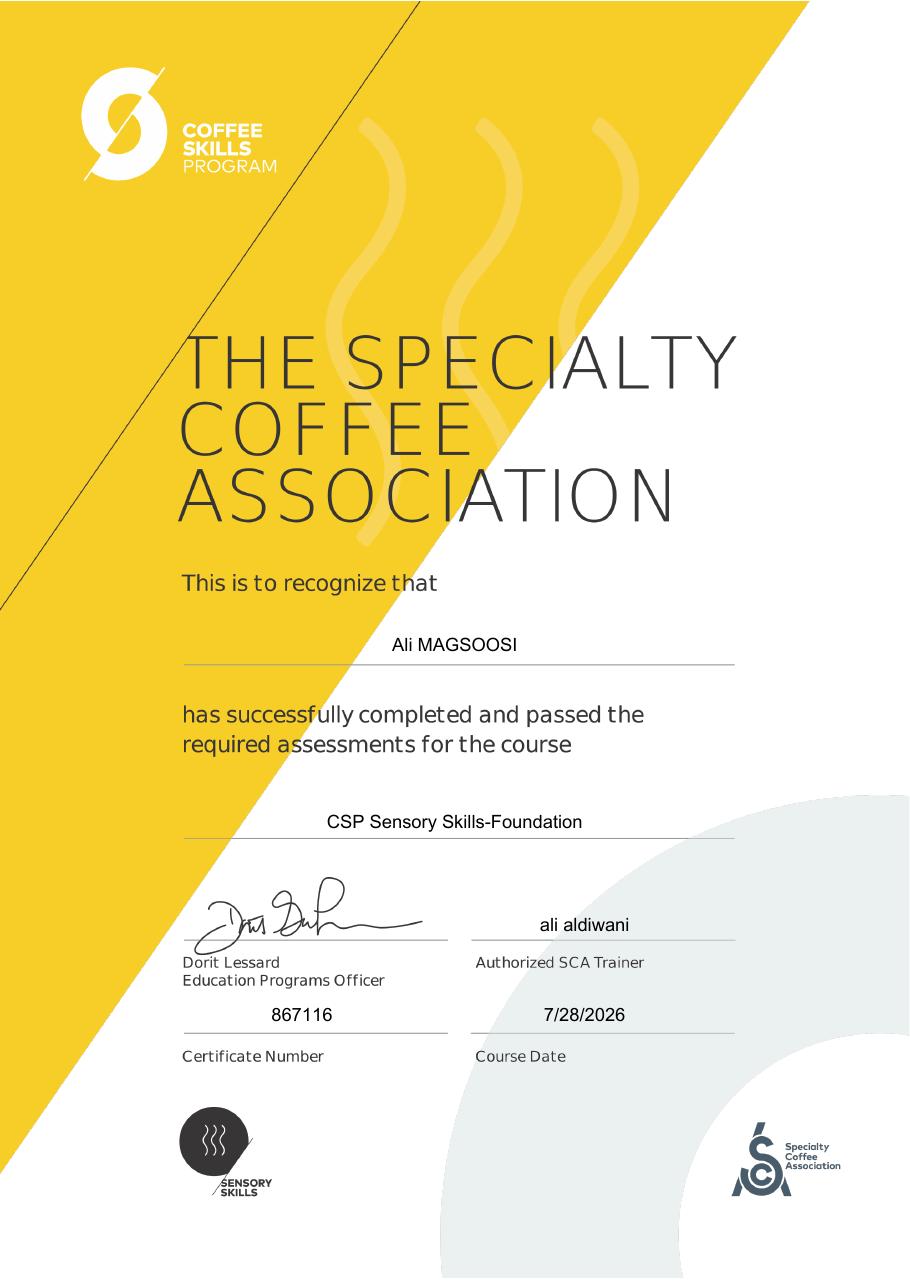 SCA Certificates 34