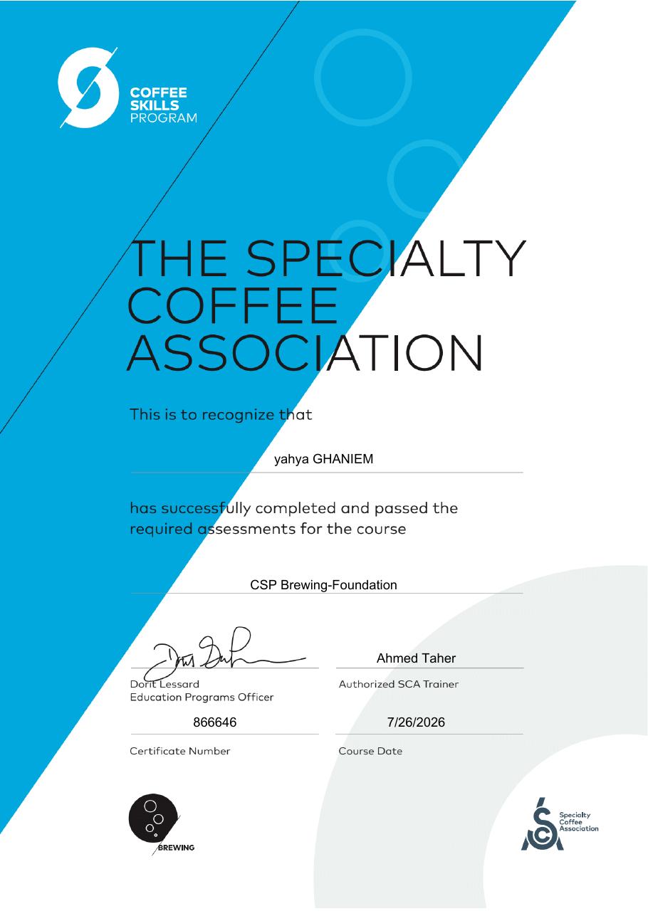 SCA Certificates 21