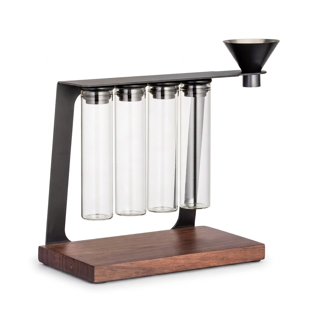 Barista Tools Coffee Rack Display 4 Tubes