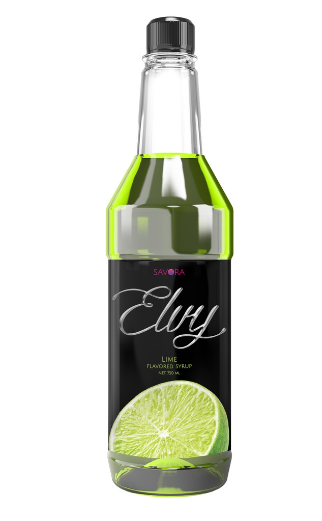 ELVY Syrup 750ml  Lime Flavored 