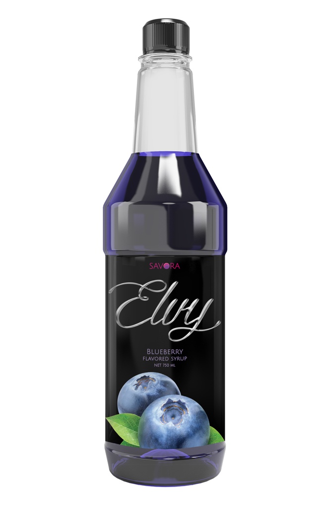 ELVY Syrup 750ml  Blueberry Flavored