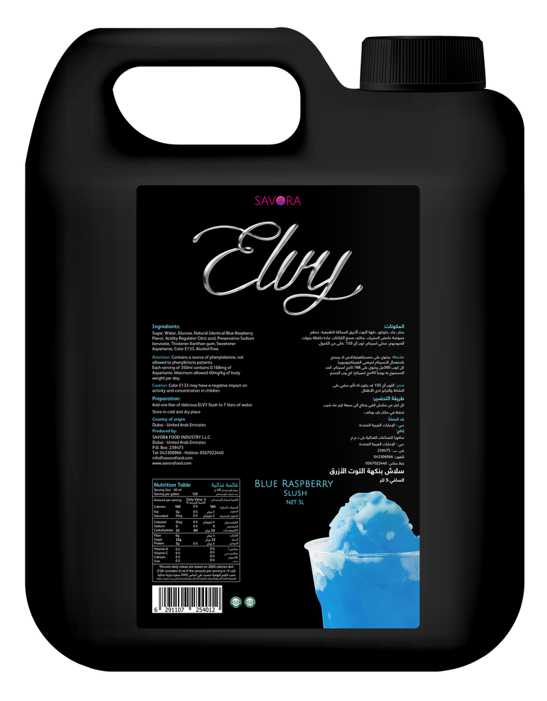 ELVY Slush 5 Liters  Blue raspberry Flavored
