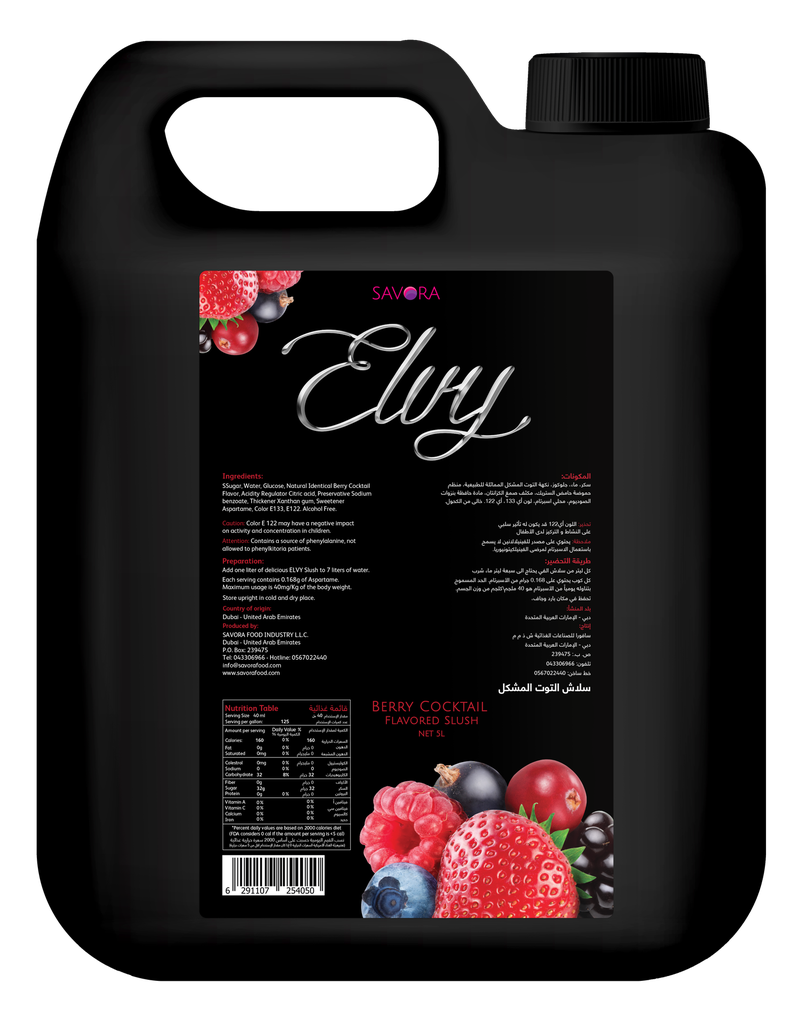 ELVY Slush 5 Liters Berry Cocktail Flavored 