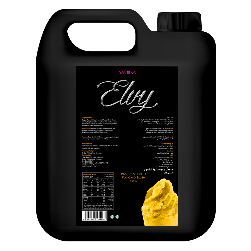 ELVY  Slush 5 Liters Passion Fruit Flavored